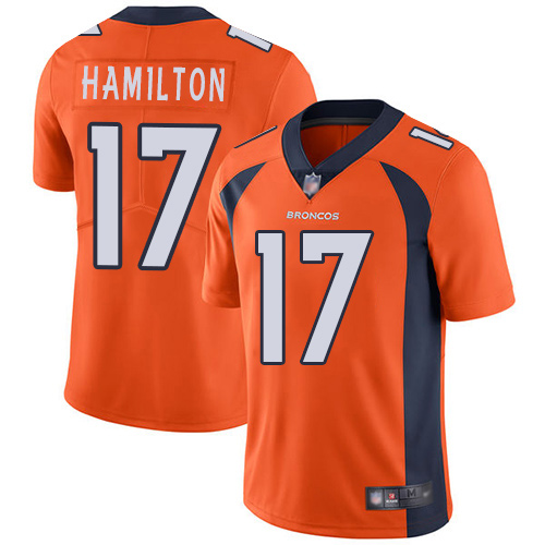 Men Denver Broncos 17 DaeSean Hamilton Orange Team Color Vapor Untouchable Limited Player Football NFL Jersey